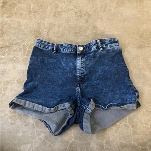Denim shorts